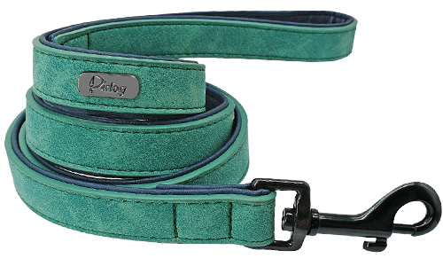 Correa verde de terciopelo de lujo, 120cm, fácil de agarrar, con cierre negro resistente, ideal para paseos cómodos.