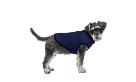 Chaleco Cortavientos de Invierno para Perro Chaleco de invierno azul marino a prueba de viento para perro, ajuste cómodo, impermeable, diseñado para protección.