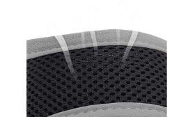 Bozal ajustable acolchado suave para perros Muzzle ajustable para perros con acolchado suave en gris, material de nylon ligero, correa ultra fuerte para ajuste seguro.