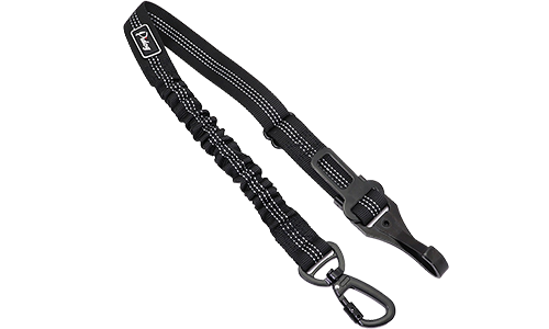 Correa reflectante de seguridad para el coche Correa de seguridad reflectante negra para perros, 55 - 65 cm, correa ajustable, con clip metálico para viajes tranquilos.