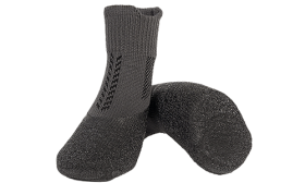 Calcetines Deportivos para Perros Set de 4 calcetines deportivos para perros en gris con suelas antideslizantes, ligeros, con hebilla de ajuste seguro.