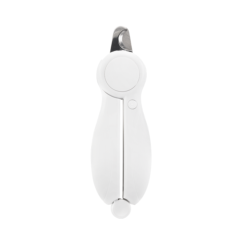 Cortauñas LED para perros y gatos Cortauñas LED blanco para perros con luz para precisión, con bloqueo de seguridad, diseño eficiente y lima oculta.