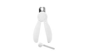 Cortauñas LED para perros y gatos Cortauñas LED blanco para perros con luz incorporada para precisión, con lima oculta, diseño seguro y ergonómico.