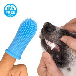 Cepillo de Dientes de dedo en Silicona 360º para Perros