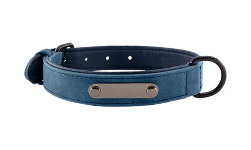 Collar de perro grabado en terciopelo de lujo Collar de perro grabado en terciopelo de lujo