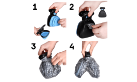 Recogedor de Excrementos Portátil de Fácil Limpieza con Sistema de Cli: incluye bolsas ecológicas Recogedor de Excrementos Portátil de Fácil Limpieza con Sistema de Cli: incluye bolsas ecológicas