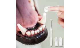 Set Completo para el Cuidado Bucal del Perro: cepillo de dientes, 2 cepillos de dedos y pasta de dientes de vainilla Set Completo para el Cuidado Bucal del Perro: cepillo de dientes, 2 cepillos de dedos y pasta de dientes de vainilla