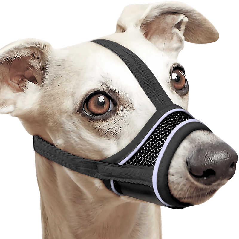 Bozal Reflectante Ajustable para Perros: transpirable y cómodo