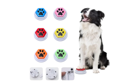 Botón parlante Interactivo para Perros: herramienta de adiestramiento grabable para mascotas Botón parlante Interactivo para Perros: herramienta de adiestramiento grabable para mascotas