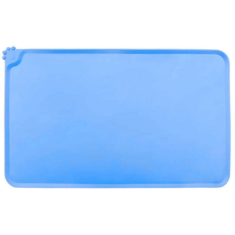 Alfombrilla de Silicona Impermeable para Comedero de Perro – Tapete Antideslizante con Bordes Elevados