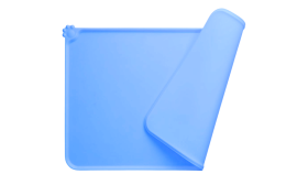 Alfombrilla de Silicona Impermeable para Comedero de Perro – Tapete Antideslizante con Bordes Elevados