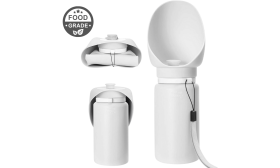 Botella de Agua plegable para perros de 550 ml – Cuenco de viaje para mascotas de silicona apta para uso alimentario Botella de Agua plegable para perros de 550 ml – Cuenco de viaje para mascotas de silicona apta para uso alimentario