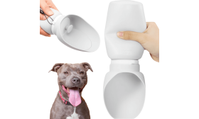 Botella de Agua plegable para perros de 550 ml – Cuenco de viaje para mascotas de silicona apta para uso alimentario Botella de Agua plegable para perros de 550 ml – Cuenco de viaje para mascotas de silicona apta para uso alimentario