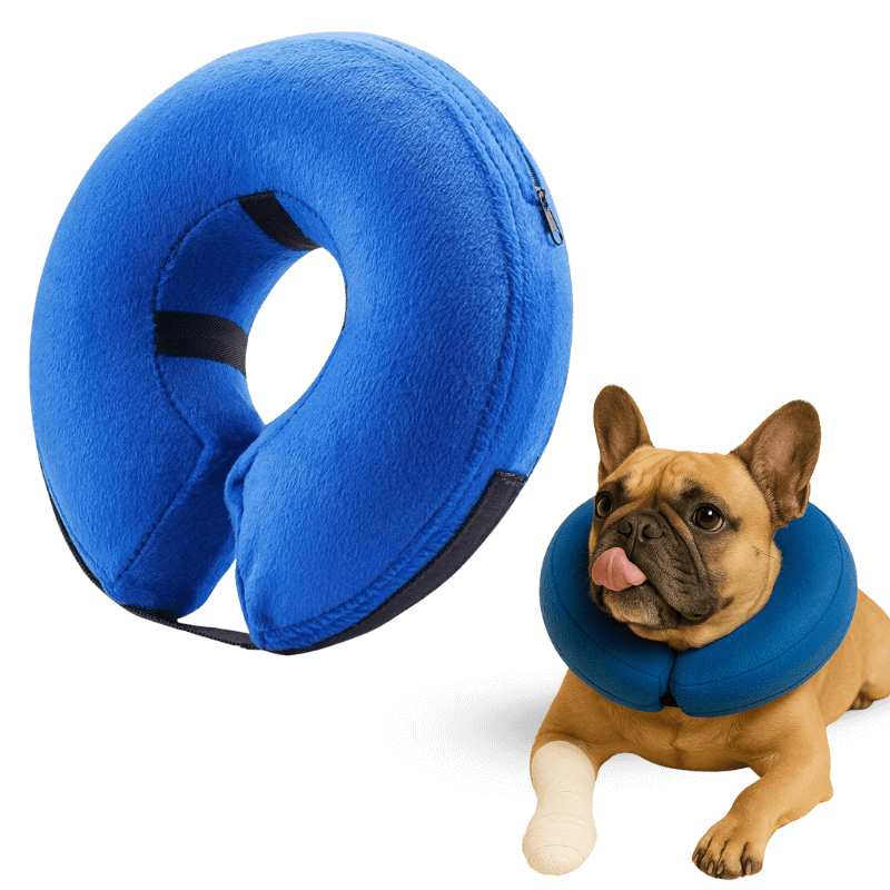 Collar Inflable para Perros - Collar de Recuperación Ajustable para Mascotas