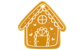 Chapa Grabada para Perro de Casita de Jengibre Chapa Grabada para Perro de Casita de Jengibre