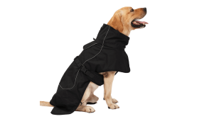 Abrigo impermeable reflectante para perros con forro polar cálido
